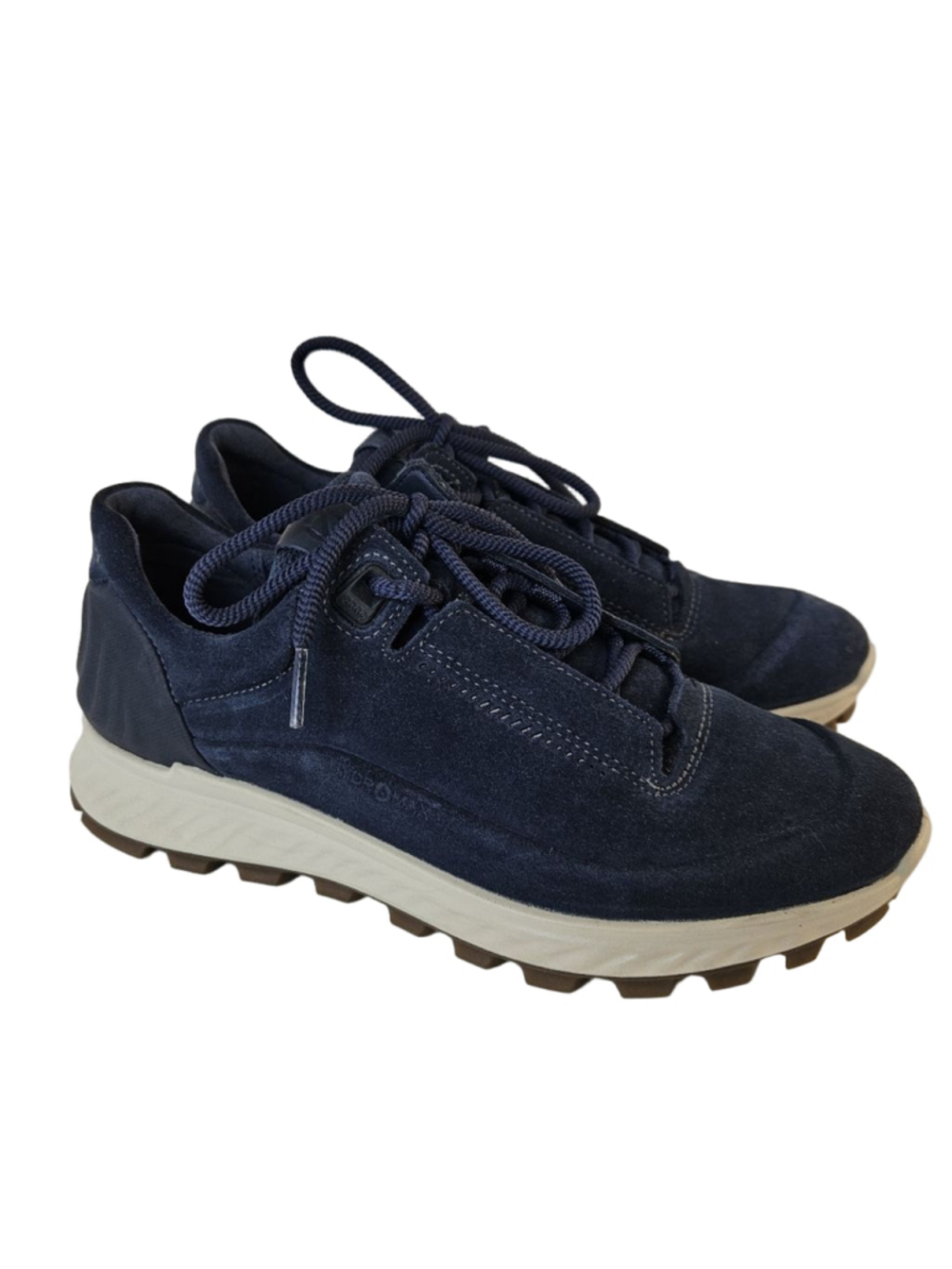 ECCO Exostrike Blue Suede Outdoor Sneaker Size 37 or US 6/6.5 Support Rugged